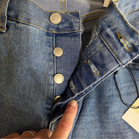 Gold-Wiel Men’s 34/30 Lightwash Button-Fly Skinny Jeans - Picture 6 of 8